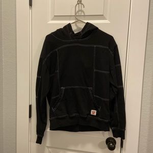 Black and white hoodie
